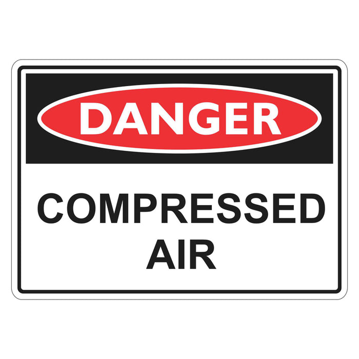 Danger Sign - Compressed Air