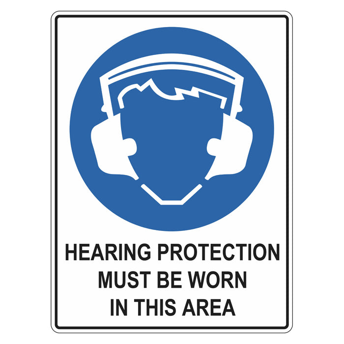 Mandatory Sign - Hearing Protection Must Be Worn In This Area