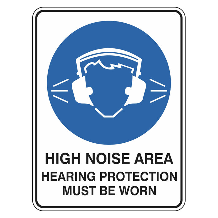 Mandatory Sign - High Noise Area Hearing Protection Must Be Worn