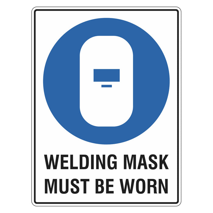 Mandatory Sign - Welding Mask Must Be Worn