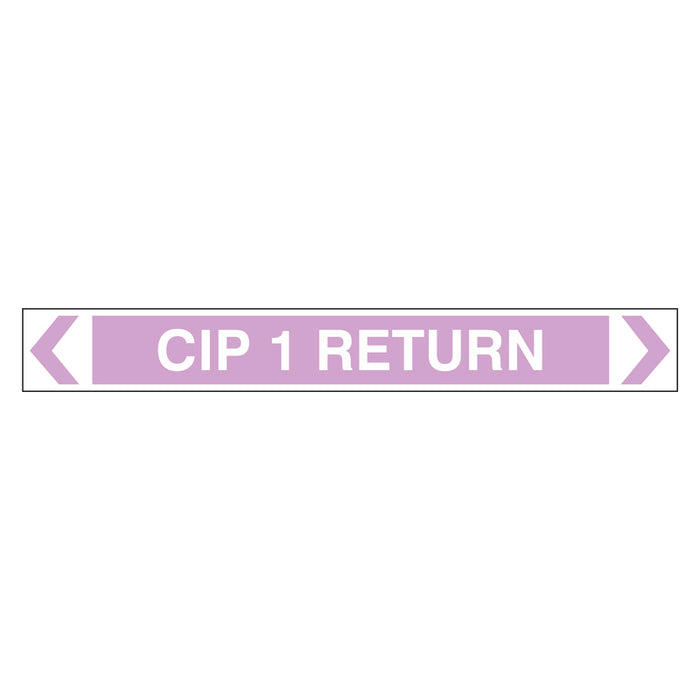 Pipe Marker - CIP 1 Return