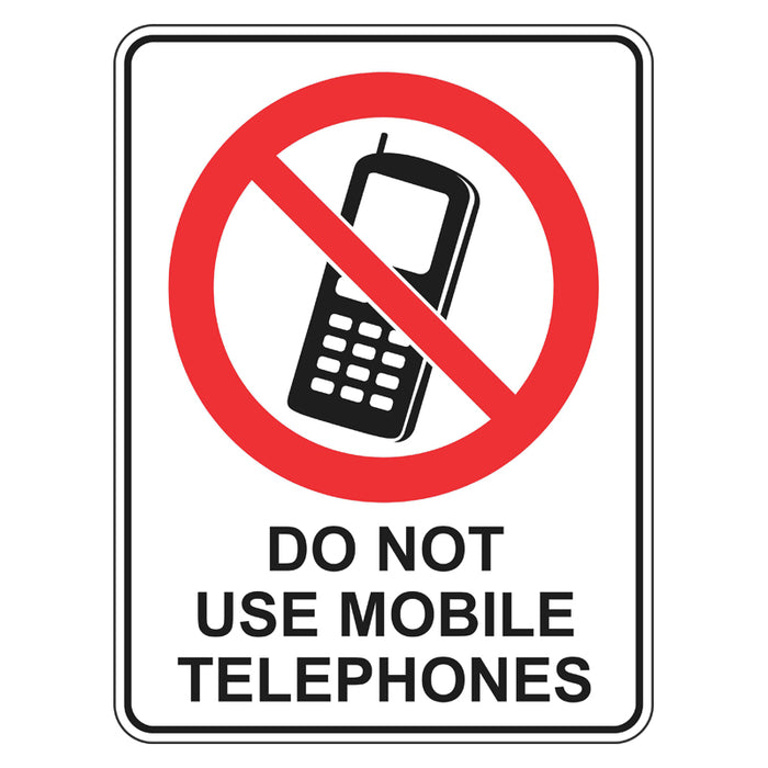 Prohibition Sign - Do Not Use Mobile Telephones