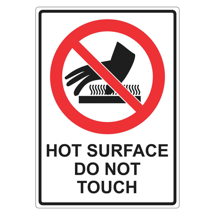 Prohibition Sign - Hot Surface Do Not Touch