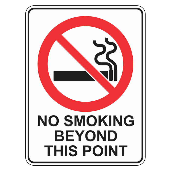 Prohibition Sign - No Smoking Beyond This Point