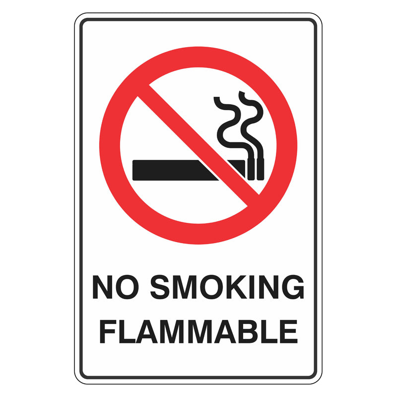 No Smoking Flammable Sign – Safetysigns.com.au