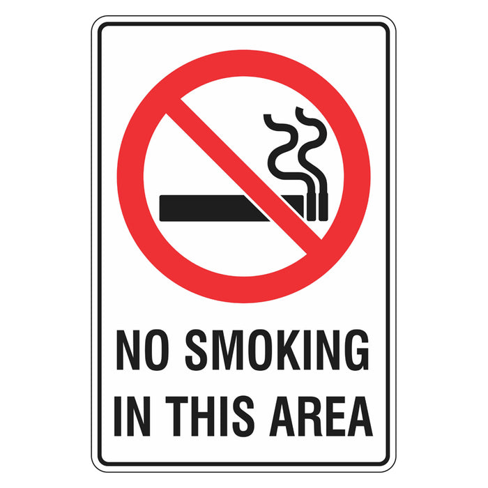 Prohibition Sign - No Smoking In This Area