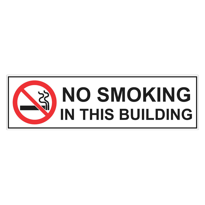 No Smoking In This Building Sign – Safetysigns.com.au