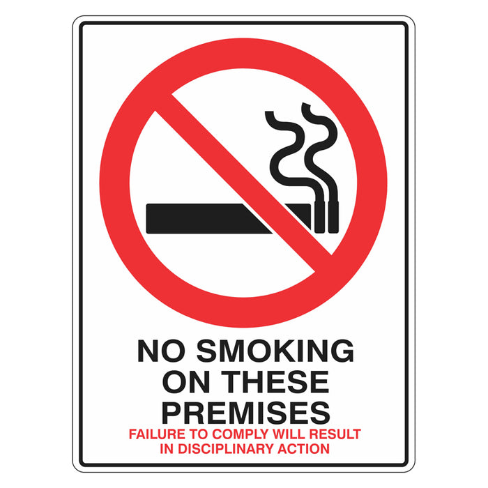 Prohibition Sign - No Smoking On These Premises