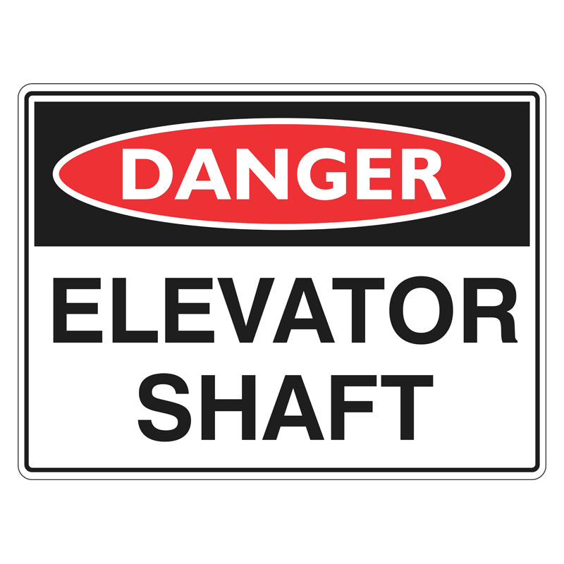 Danger Sign - Elevator Shaft – Safetysigns.com.au