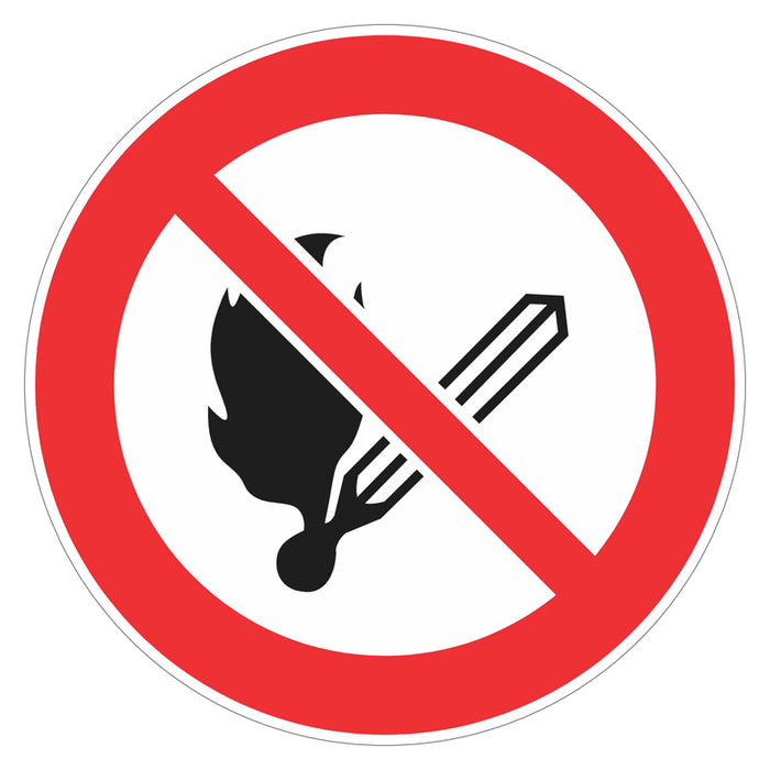 Prohibition Sign - No Flames