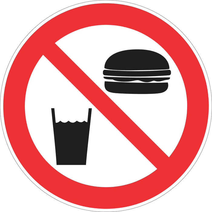 Prohibition Sign - No Food Or Drink