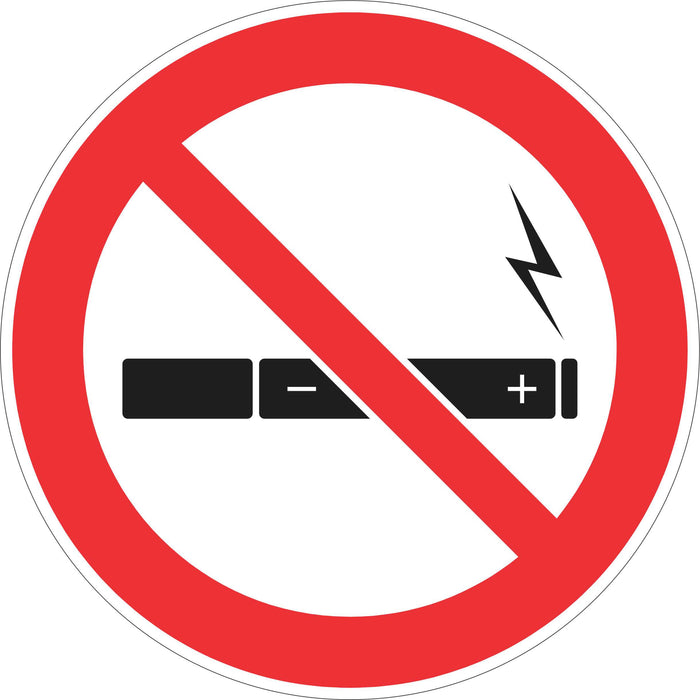 Prohibition Sign - No E-Cigarettes