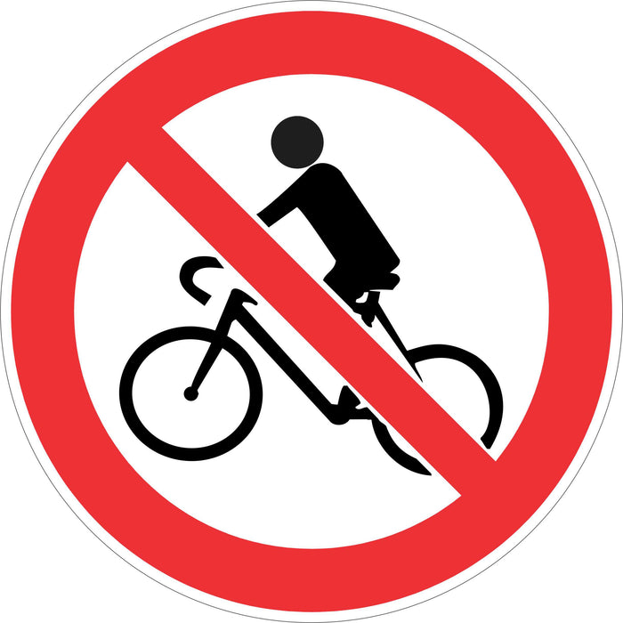 Prohibition Sign - No Bicycles