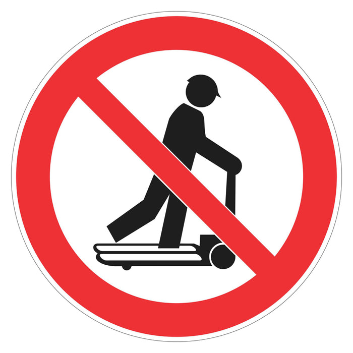 Prohibition Sign - No Riding Pallet Jack