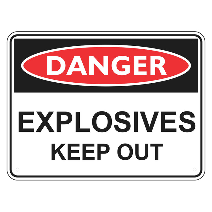 Danger Sign - Explosives Keep Out