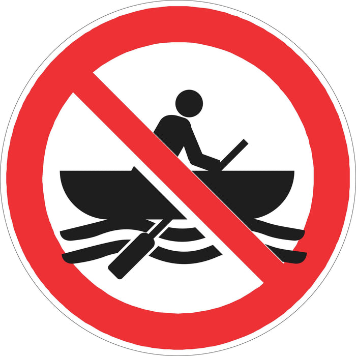 Prohibition Sign - No Boats