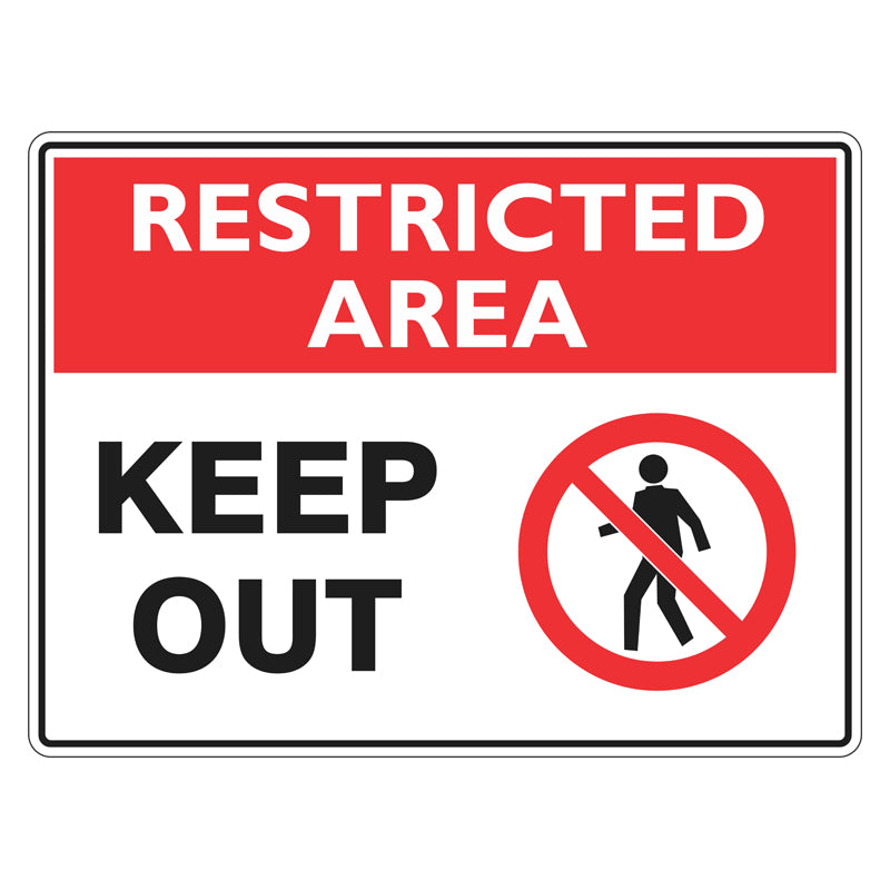 Restricted Area Sign - Keep Out — Safetysigns.com.au