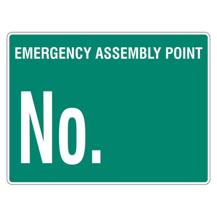 Emergency Sign - Emergency Assembly Point No.