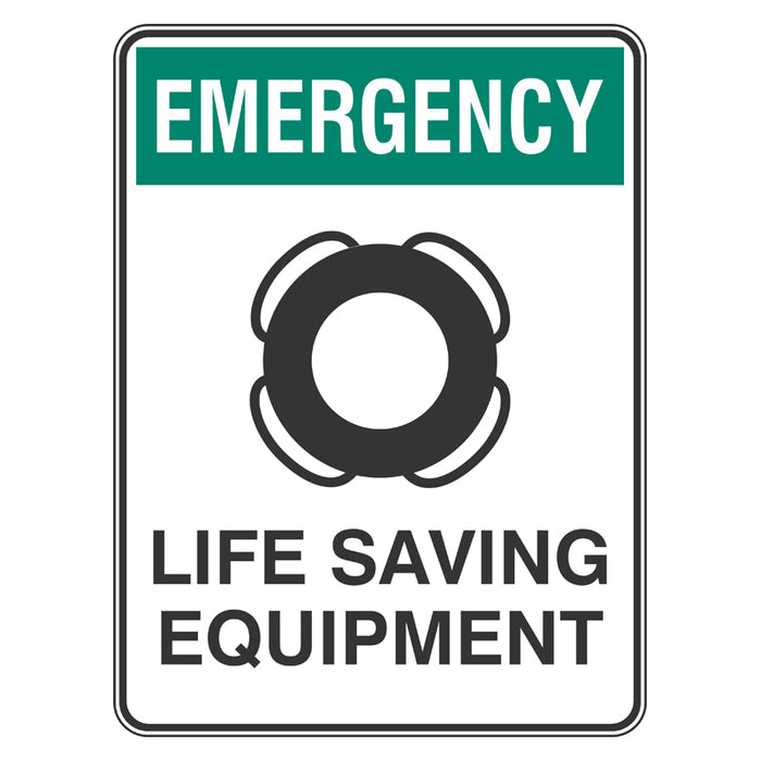 Emergency Sign - Life Saving Equipment