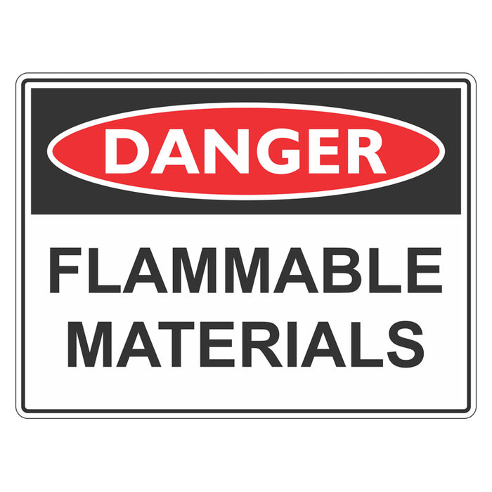 Danger Sign - Flammable Materials