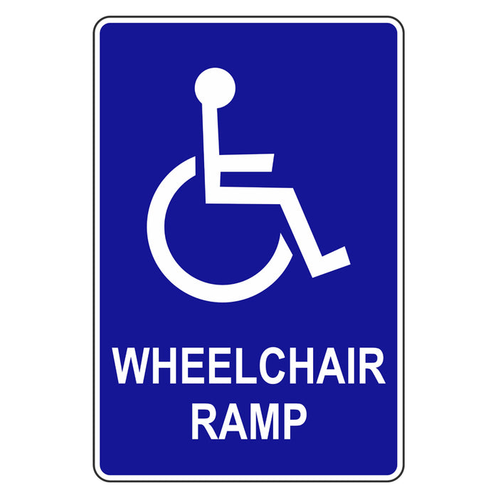 Car Park Sign - Wheelchair Ramp