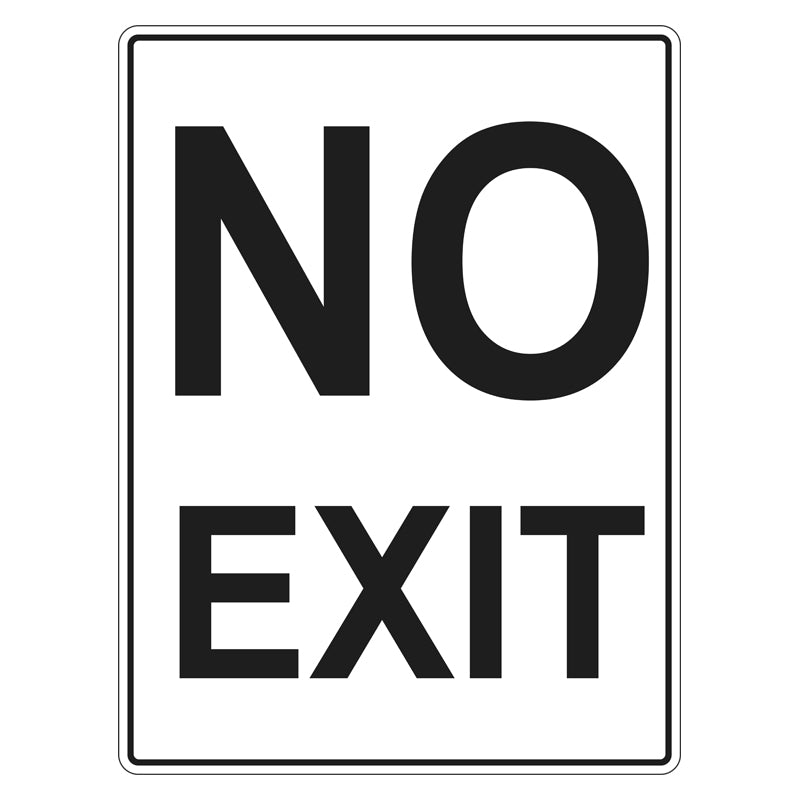 No Exit Signs