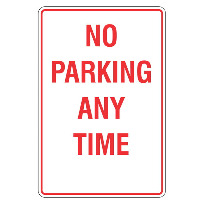 Car Park Sign - No Parking Any Time