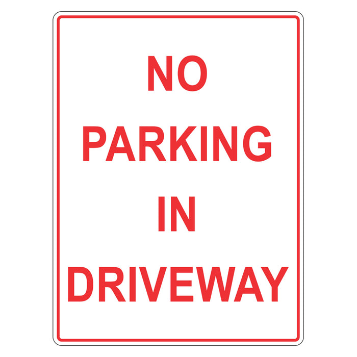 Car Park Sign - No Parking In Driveway