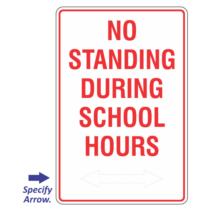 Car Park Sign - No Standing During School Hours