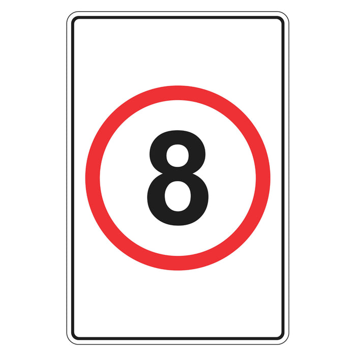 Speed Limit Sign - 8km