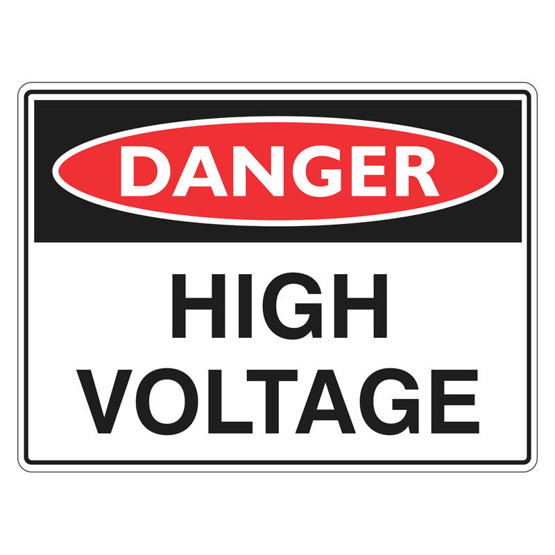 Danger Sign - High Voltage – Safetysigns.com.au