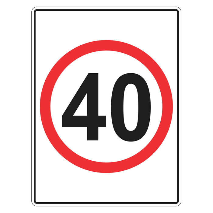 Speed Limit Sign - 40km