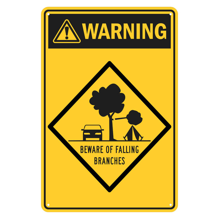 Warning Sign - Beware Of Falling Branches