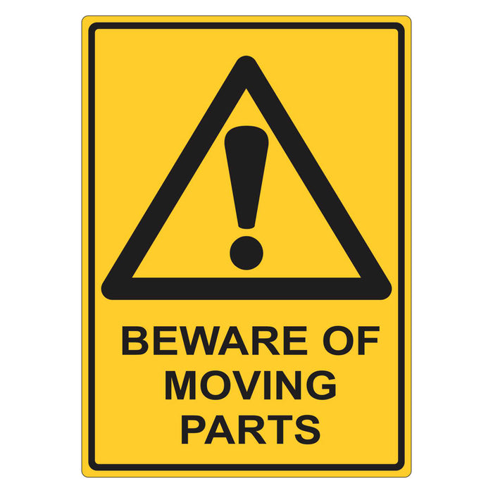 Warning Sign - Beware of Moving Parts