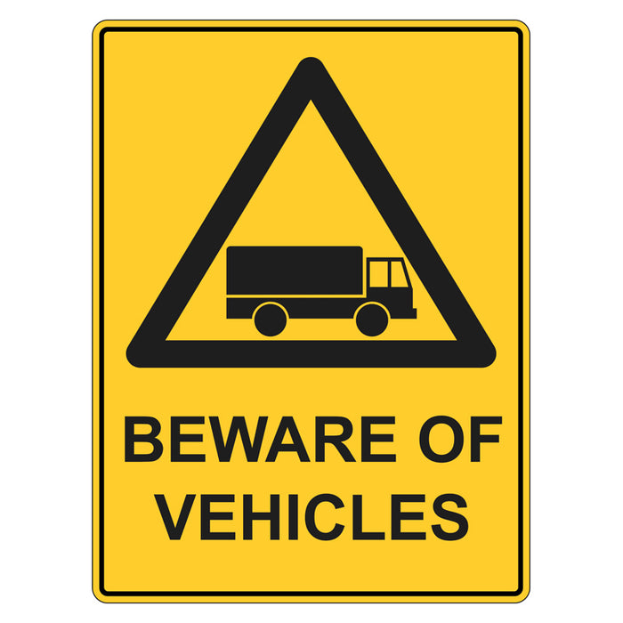 Warning Sign - Beware Of Vehicles