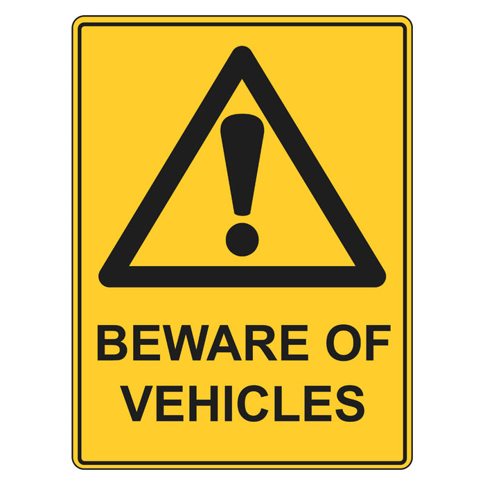 Warning Sign - Beware Of Vehicles