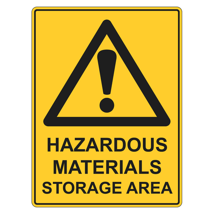 Warning Sign - Hazardous Materials Storage Area