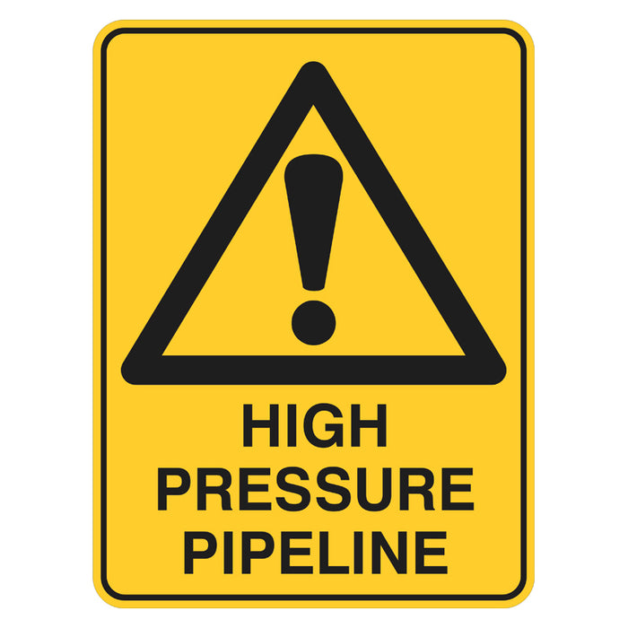 Warning Sign - High Pressure Pipeline