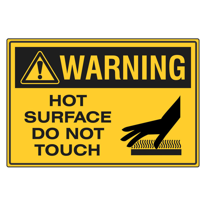 Warning Sign - Hot Surface Do Not Touch