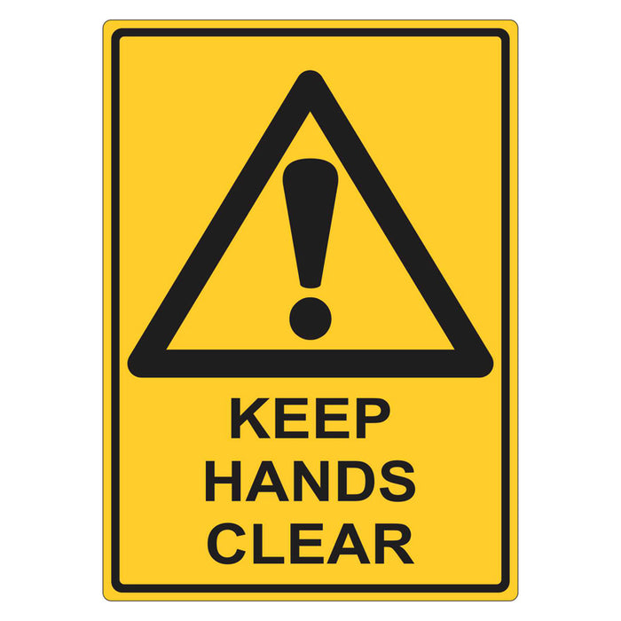 Warning Sign - Keep Hands Clear