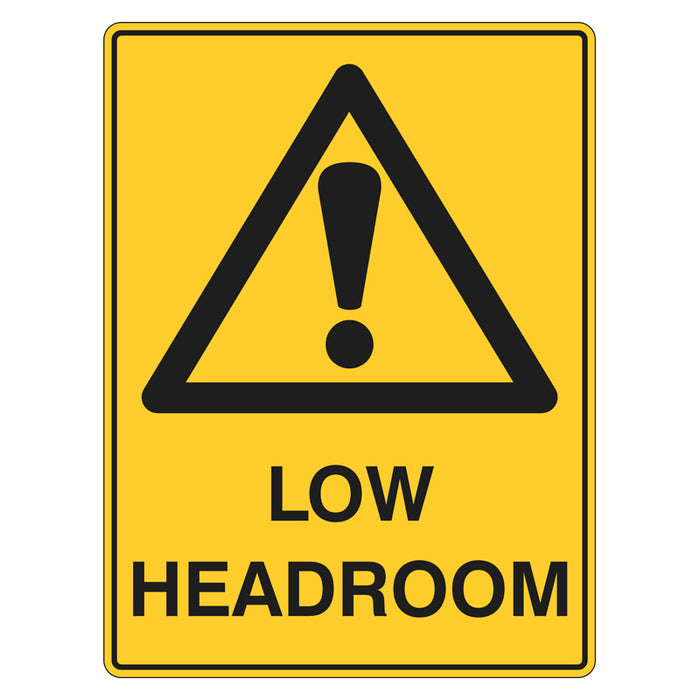 Warning Sign - Low Headroom