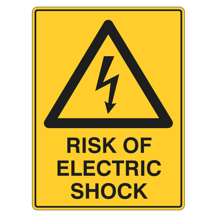 Warning Sign - Risk Of Electric Shock