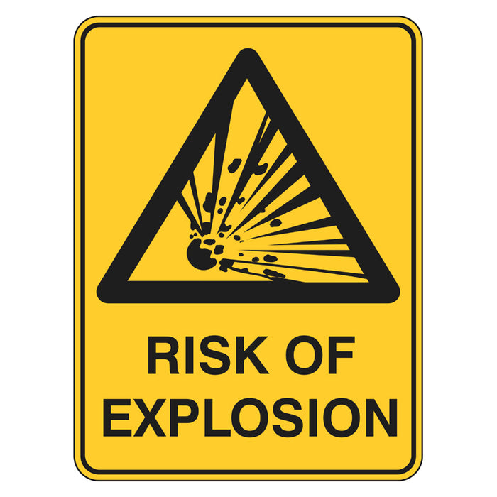 Warning Sign - Risk Of Explosion