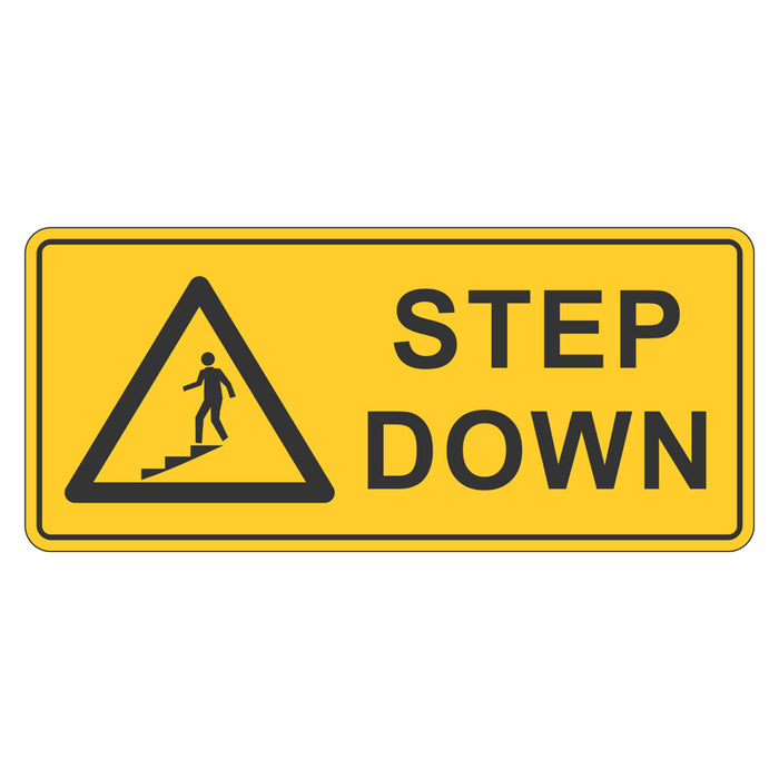 Warning Sign - Step Down