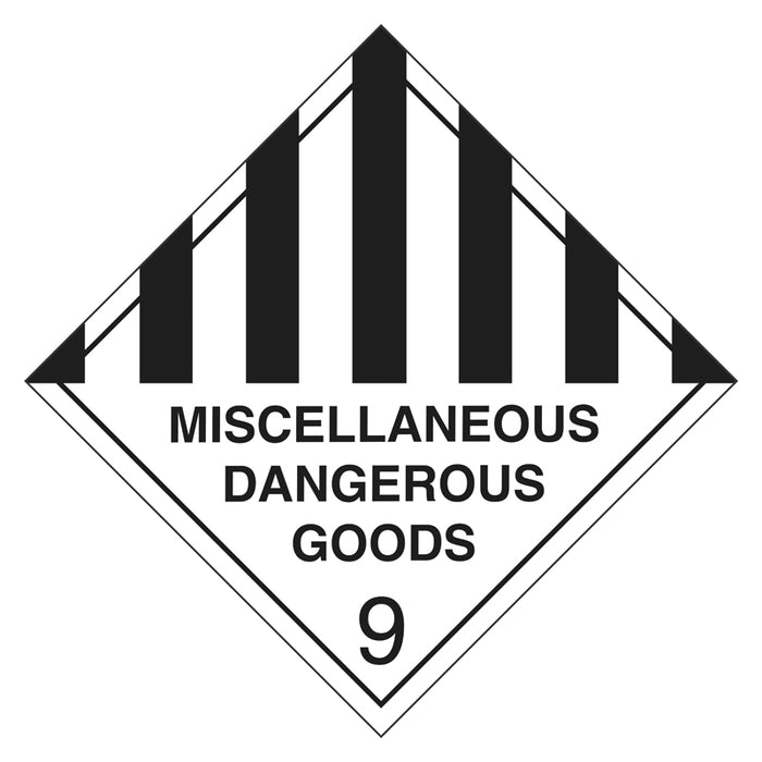 Hazchem Sign - 9 Miscellaneous Dangerous Goods