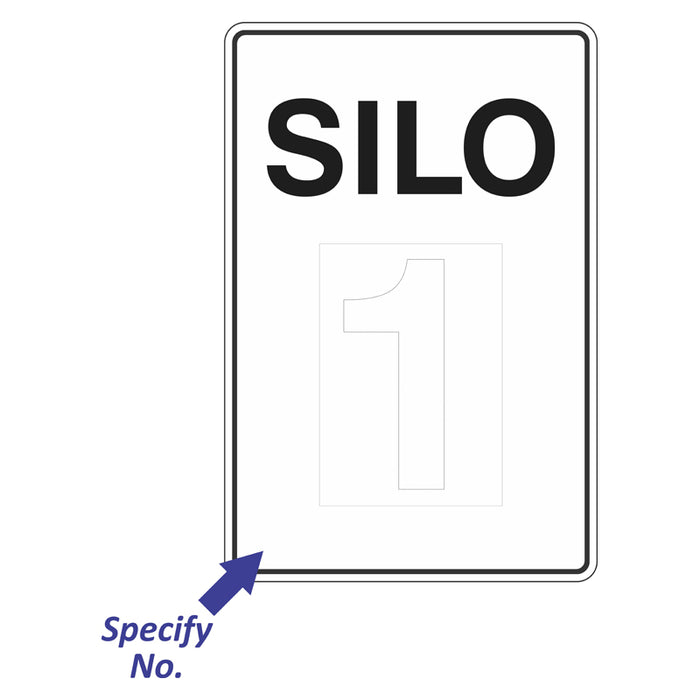 Silo Number Sign