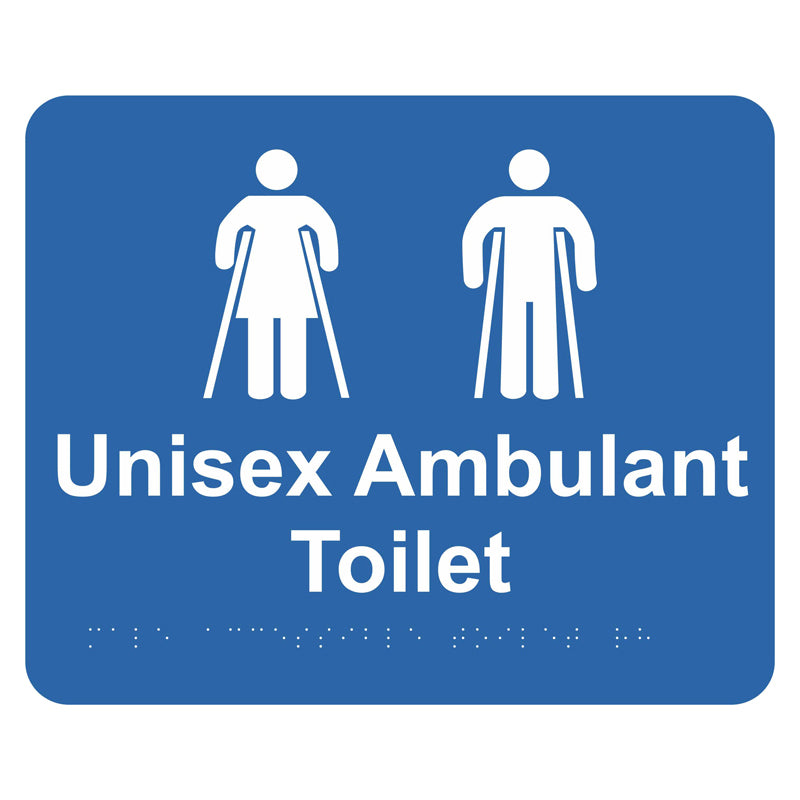 Braille Sign - Unisex Ambulant Toilet – Safetysigns.com.au