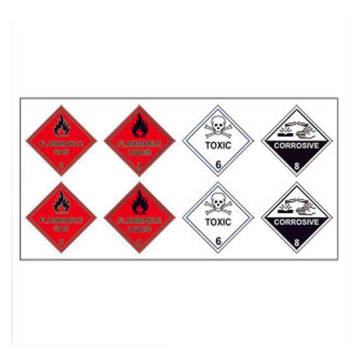 Emergency Evacuation Plan Hazchem Stickers