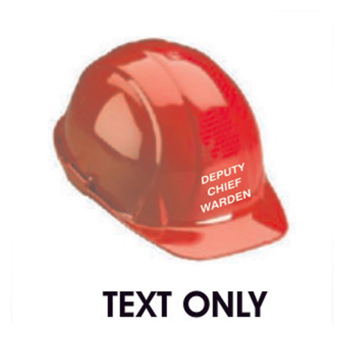 Hard Hat Text  - Deputy Chief Warden