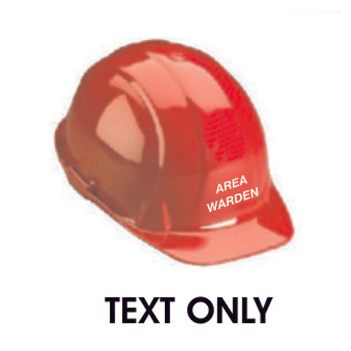 Hard Hat Text  - Area Warden